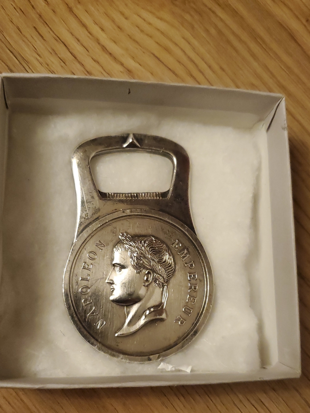 Vintage Christofle France Silver Plate Napoleon Bottle Opener Gallia 79 Grams